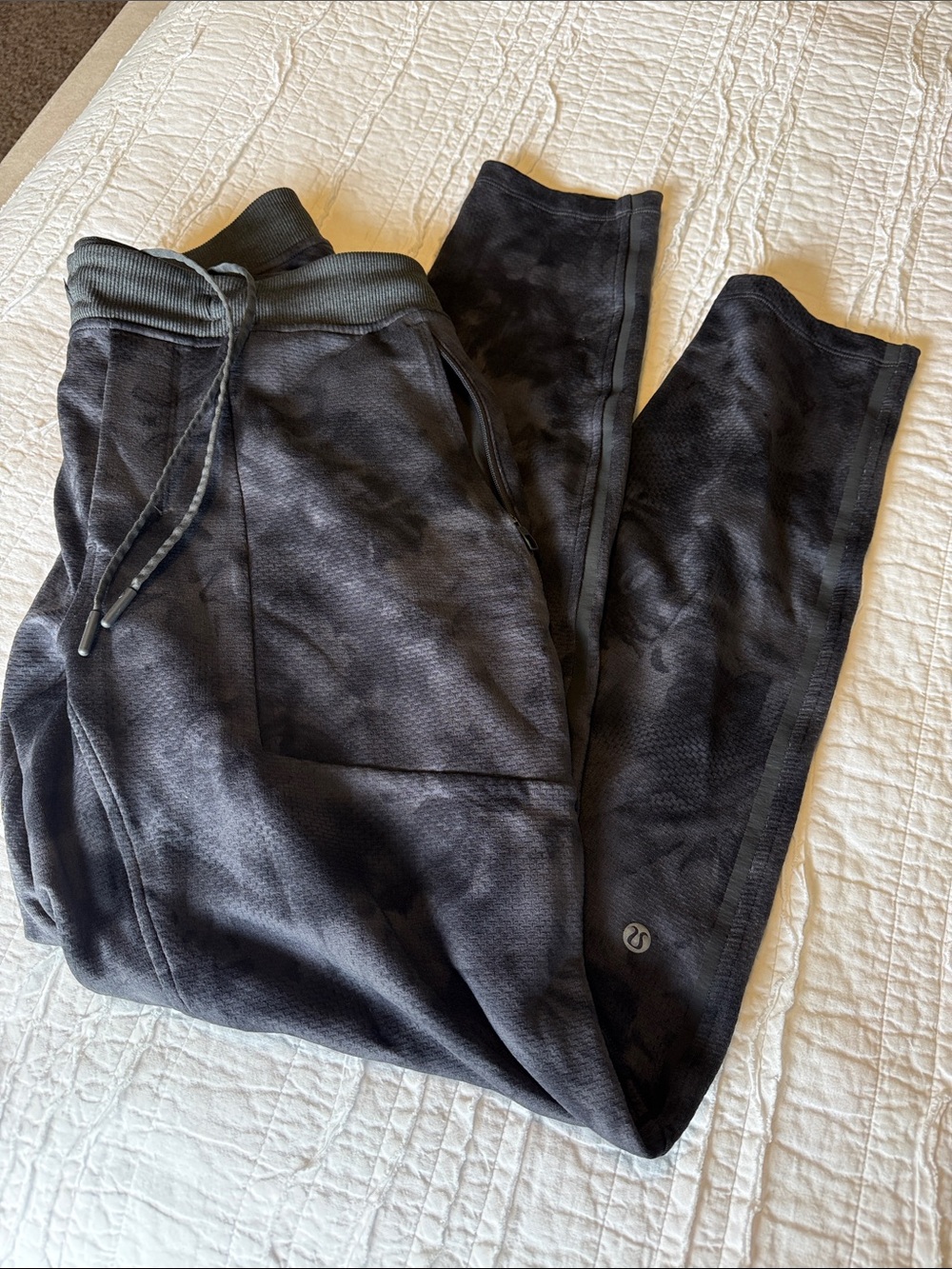 lululemon athletica Black Tie-Dye Jogger Sweatpants